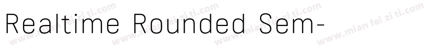 Realtime Rounded Sem字体转换